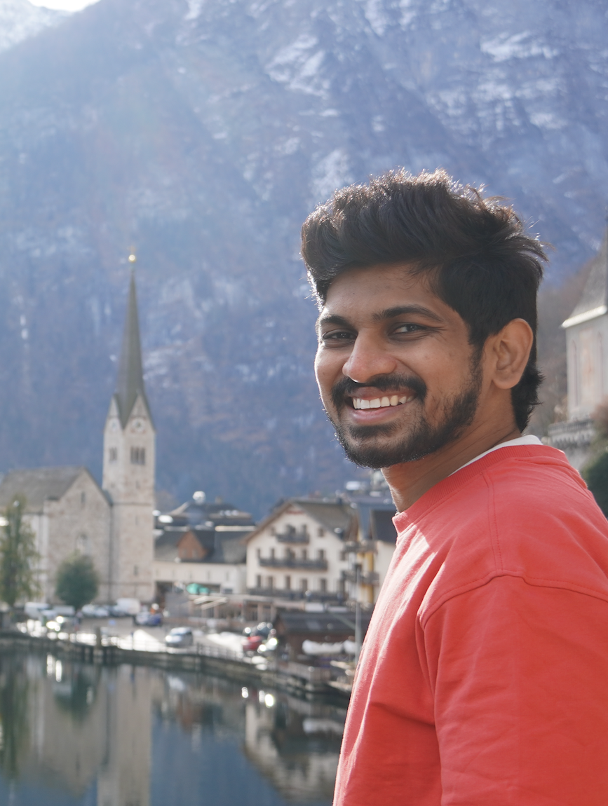 Likhith Reddy, Founder of AnchorVisa, in Hallstatt, Austria